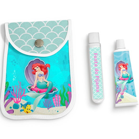 Kit Higiene Infantil Ariel Sereia Personalizado