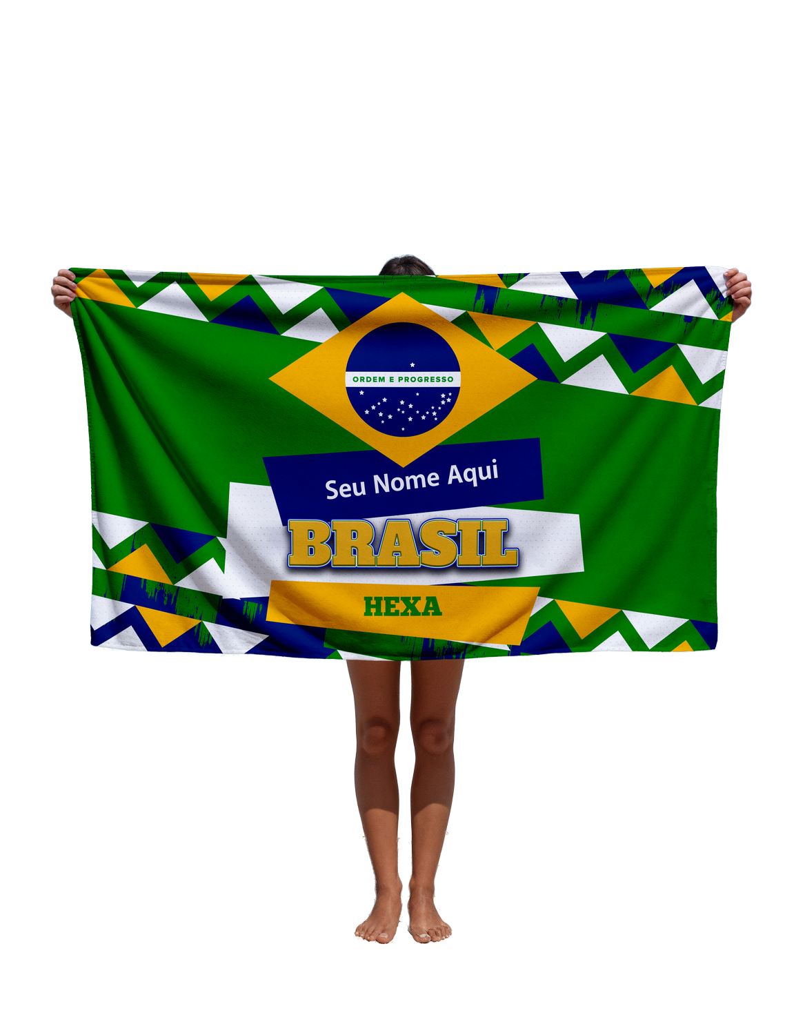 Toalha de Copa Do Mundo Do Brasil Tbra14 Personalizada