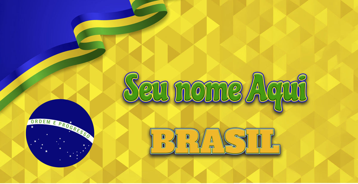 Toalha de Nome Torça Com Exclusividade! Tbra02 Personalizada