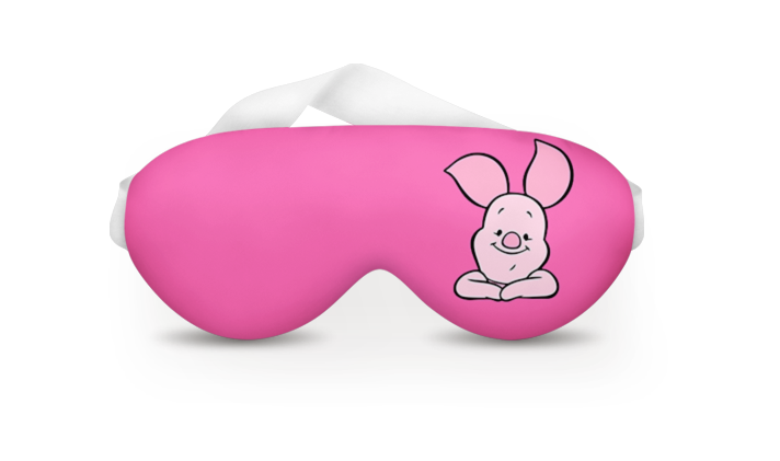 Kit infantil Sanrio: almofada de pescoço e máscara de dormir personalizadas, estampa colorido.