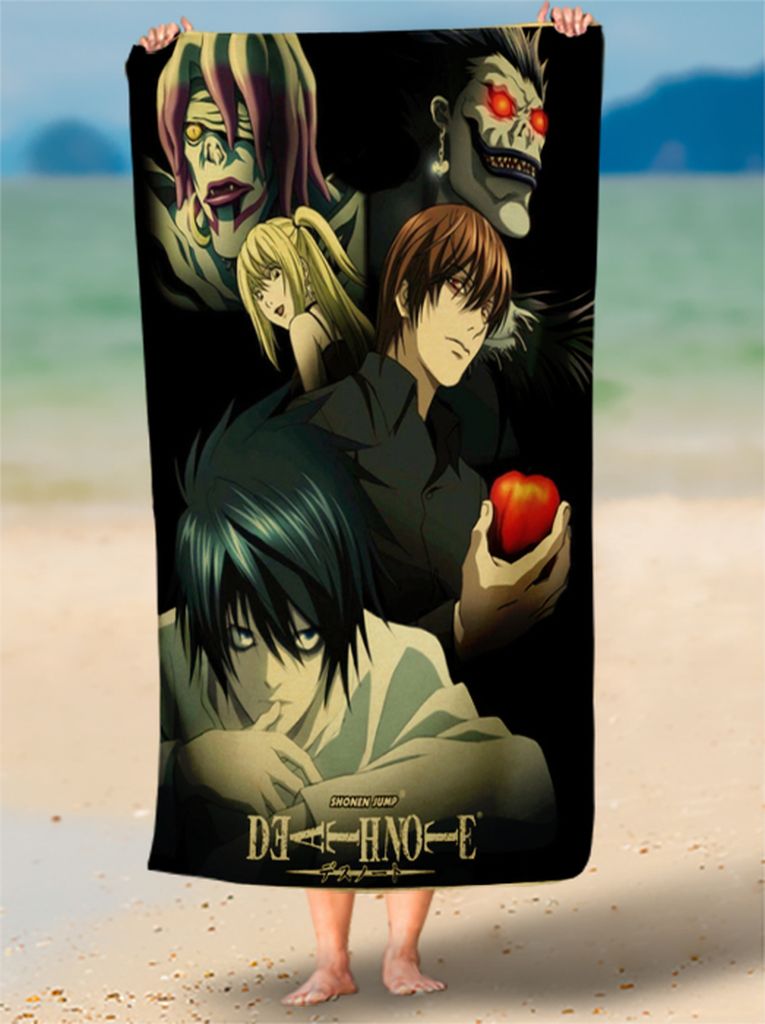 Toalha de Praia De Kira Vs L Otaku Personalizada