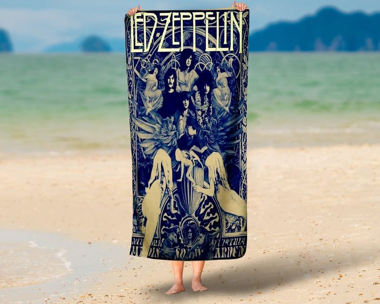 Toalha de Praia De Led Zepplin Modelo 4 Personalizada