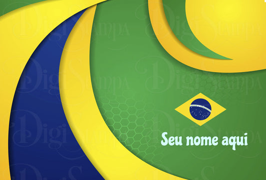 Canga de Brasil Fashion Copa 2026 04 Personalizada com Nome