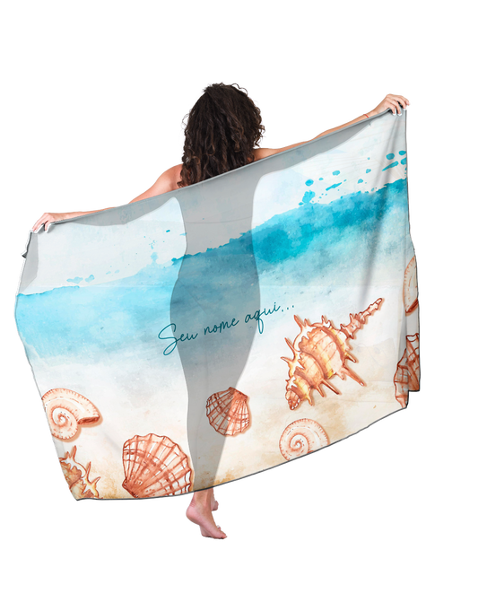 Canga de De Solteira Marítima 27 Luxo Personalizada com Nome
