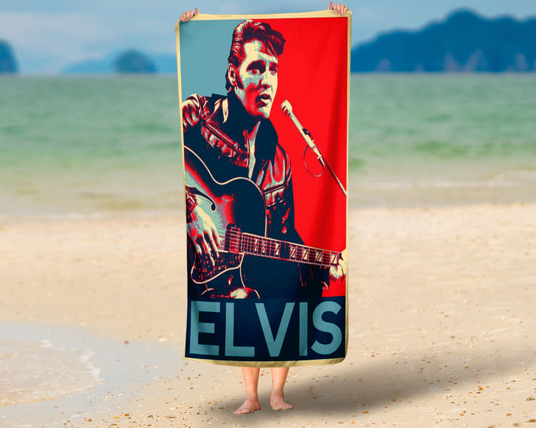 Toalha de Praia De Elvis Personalizada