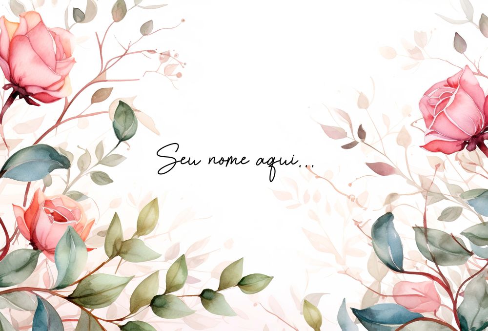 Canga de Praia Floral 27 Personalizada com Nome