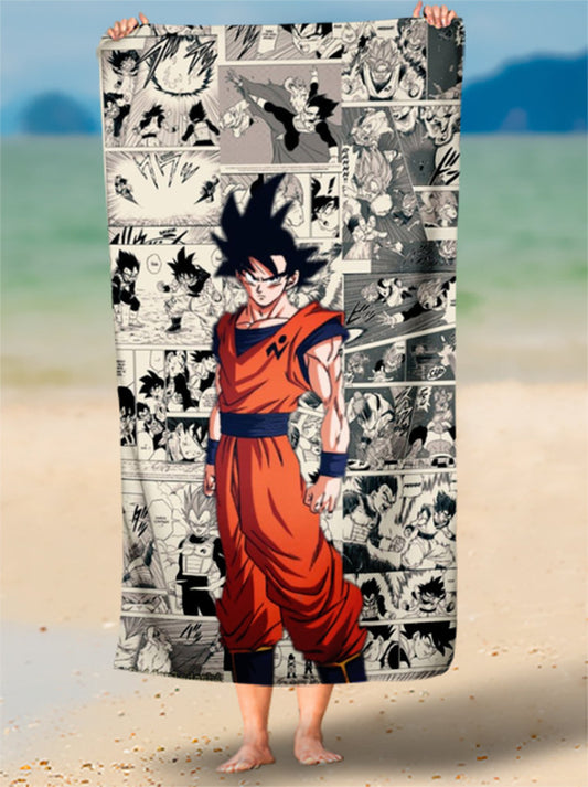 Toalha de Orgulho Saiyajin Coloque Seu Nome Personalizada