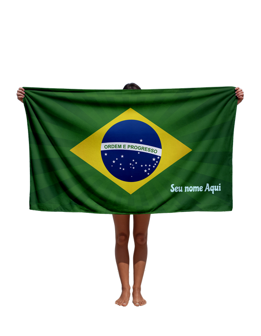 Toalha de Com Nome Edição Copa 2026 Tbra05 Personalizada