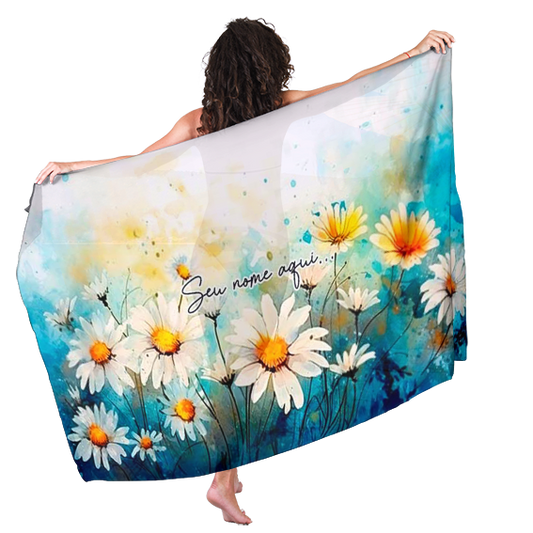 Canga de Floral 16 Das Madrinhas Personalizada com Nome