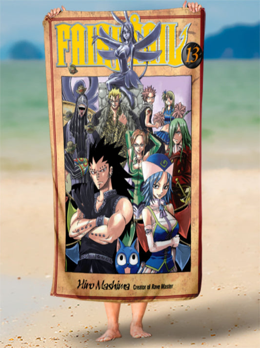 Toalha de Mirajane E Equipe Alma Mágica Única Personalizada