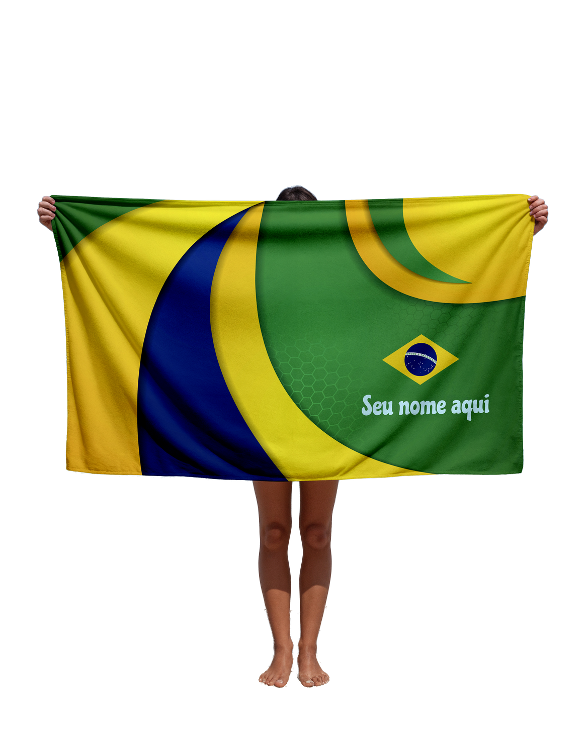 Toalha de Com Nome Edição Copa 2026 Tbra04 Personalizada
