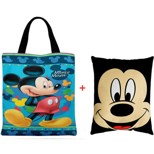 Almofada 20x30 Bolsa Ecobag Kit + Eco Bag Mickey — Sacola