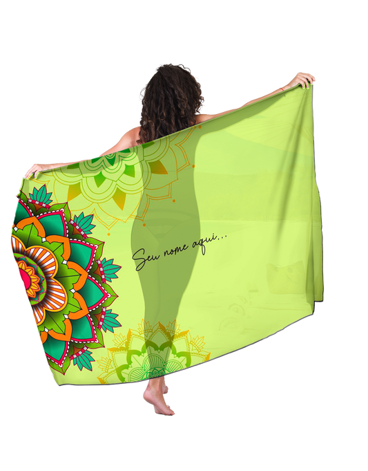 Canga de Praia Mandala 05 Personalizada com Nome