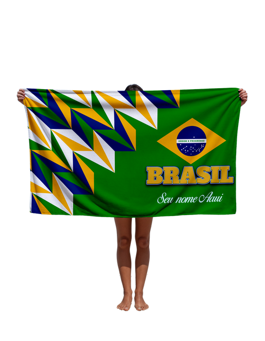 Toalha de Copa Do Mundo Do Brasil Tbra13 Personalizada