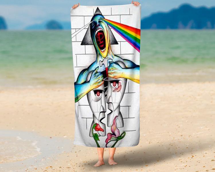 Toalha de Praia De Pink Floyd Modelo 2 Personalizada