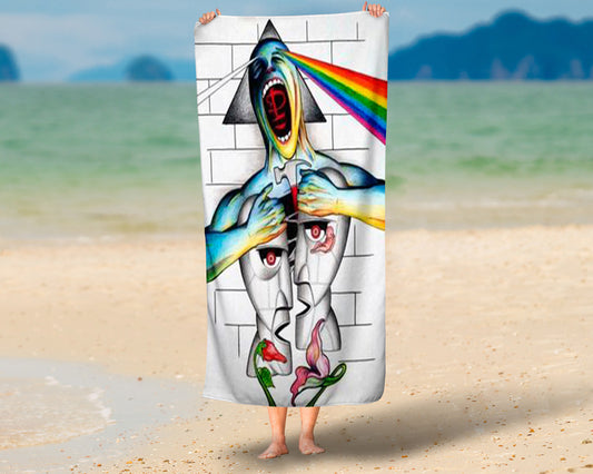 Toalha de Praia De Pink Floyd Modelo 2 Personalizada