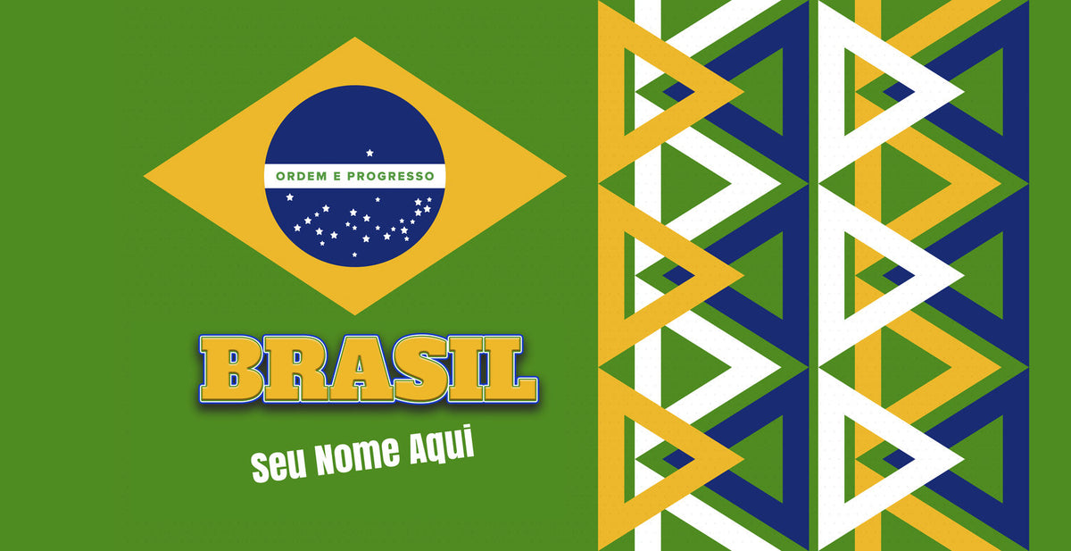 Toalha de Do Mundo Do Brasil Com Nome Tbra15 Personalizada