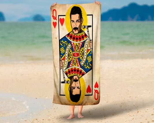 Toalha de De Queen Freddie Mercury Modelo 2 Personalizada