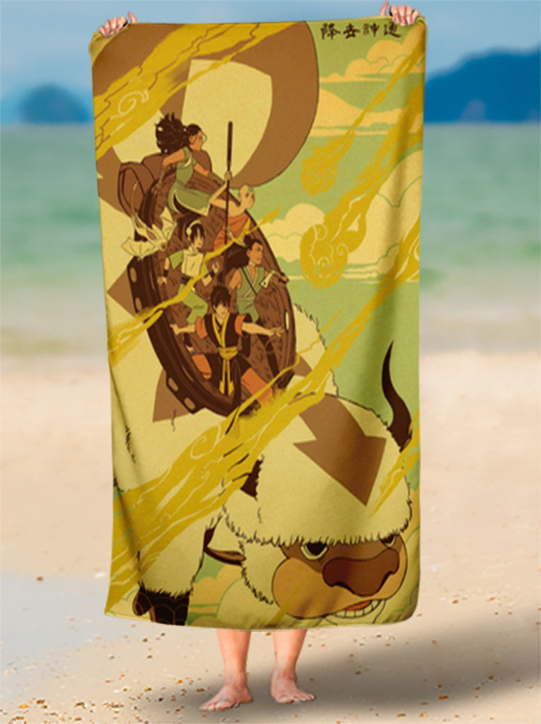 Toalha de Praia Avatar Fumaça E Sombra Personalizada