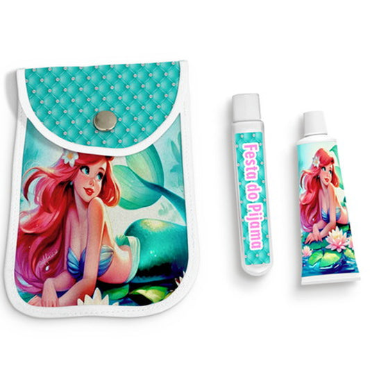 Kit Higiene Infantil Ariel Sereia Modelo 2 Personalizado