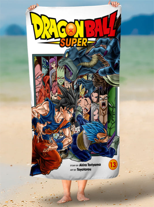 Toalha de Praia Goku God Personalize Nome Personalizada