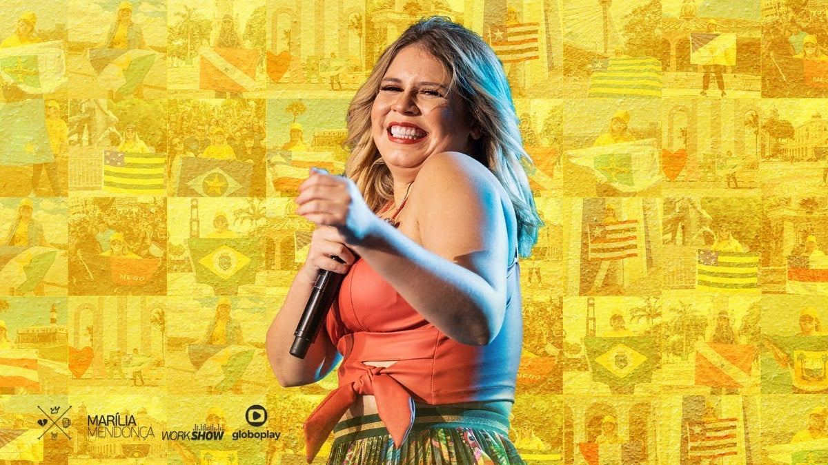 Toalha de Praia Marília Mendonça Nome Personalizada