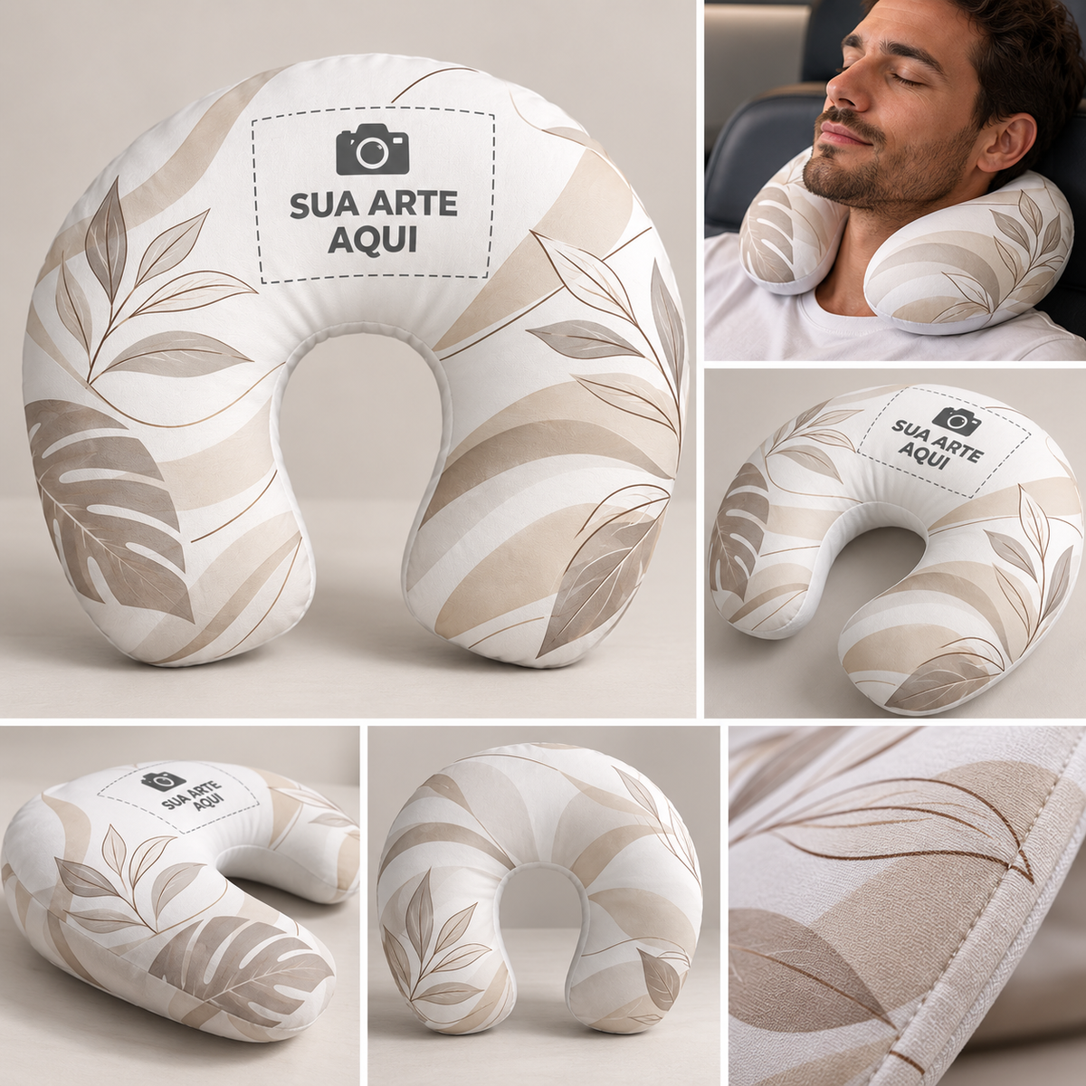 Almofada de Pescoço Sua Arte Aqui Personalizada | DigiStampa