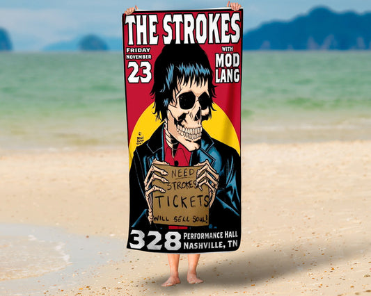 Toalha de Praia De The Strokes Personalizada