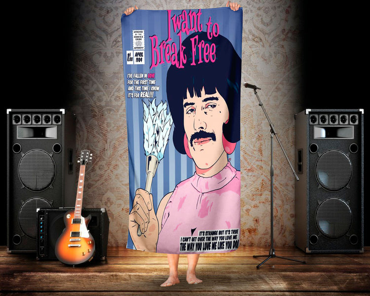 Toalha de Praia De Queen Freddie Mercury Personalizada
