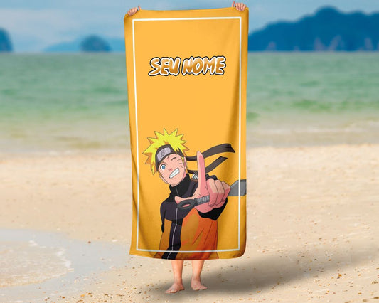 Toalha de Praia Shikamaru Nara Estratégia De Personalizada