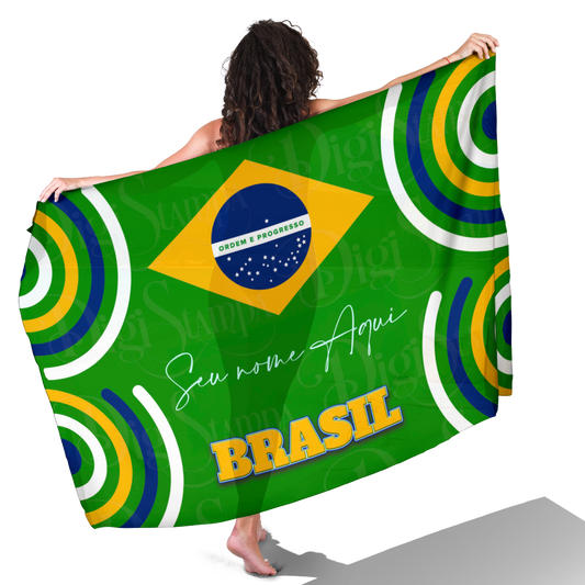 Canga de Brasil Conforto E Estilo 08 Personalizada com Nome