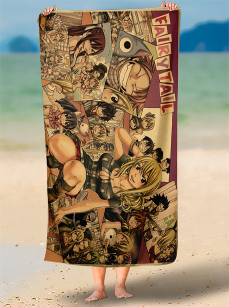 Toalha de Praia Juvia E Magos Arte Para Levar Personalizada