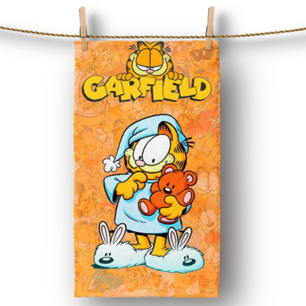 Toalha de Lavabo Garfield Fofa Personalizada