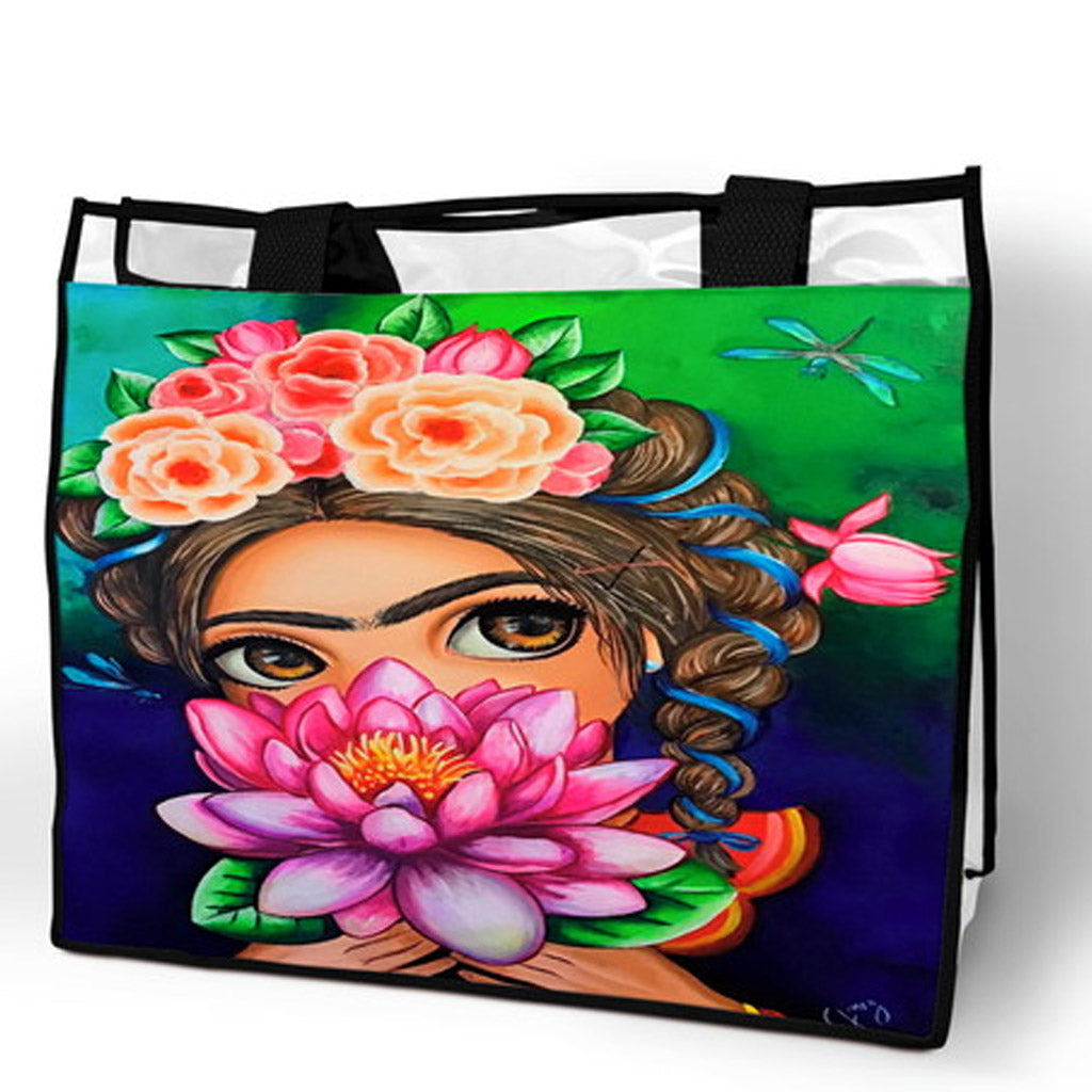 Bolsa de Praia Frida Kahlo Personalizada