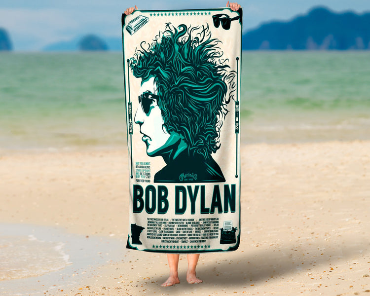 Toalha de Praia De Bob Dylan Personalizada