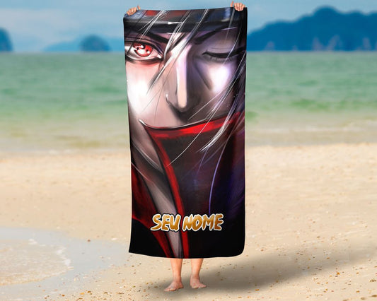 Toalha de Praia Hinata Hyuga Estampa Delicada Personalizada
