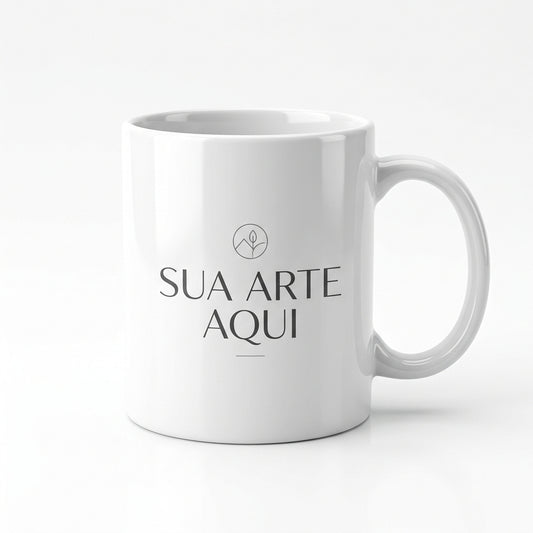 Caneca Personalizada de Cerâmica 325 ml Sua Arte Aqui - DigiStampa