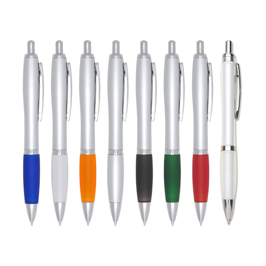 CANETA PLÁSTICA COM SUA LOGO PONTA  MACIA personalizado disponível em várias cores DigiStampa