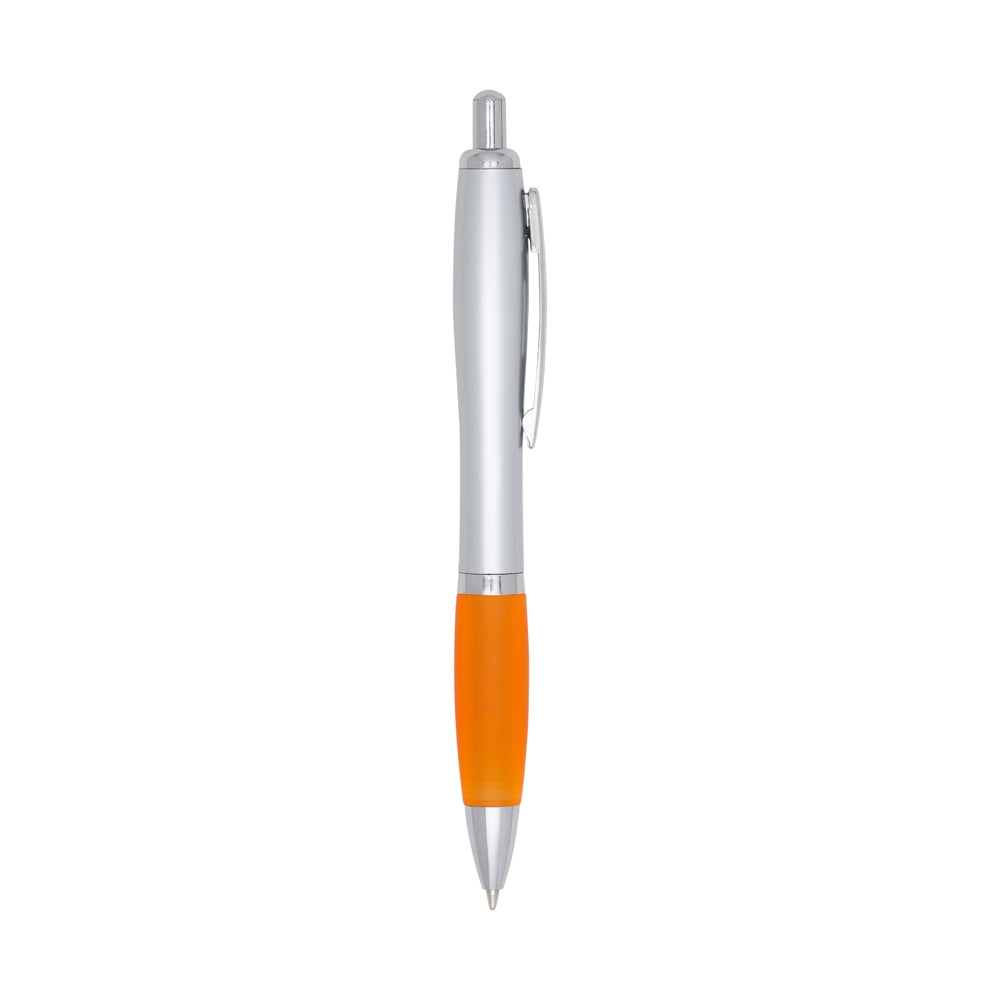 CANETA PLÁSTICA COM SUA LOGO PONTA  MACIA personalizado AZUL detalhe 6 DigiStampa