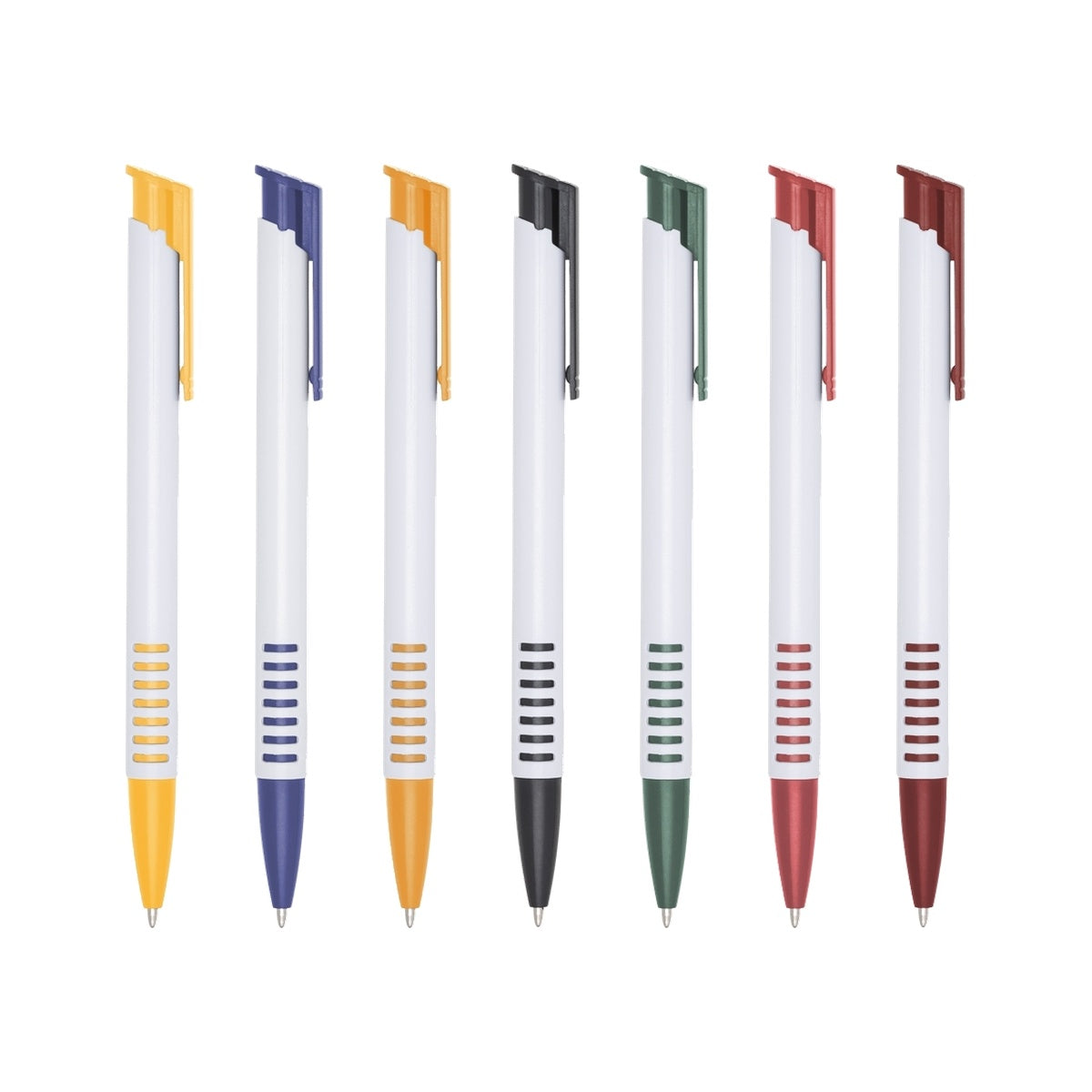 Caneta Plastica para Brindes Corporativos Personalizados Kit Atacado Empresas e Eventos - Todas as Cores - DigiStampa
