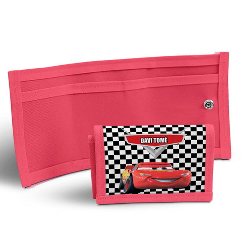 Carteira Infantil Carros Disney Personalizada