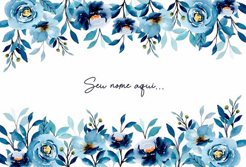 Canga de Praia Floral 25 Personalizada com Nome