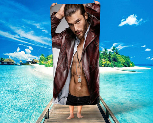 Toalha de De Can Yaman Com Nome Exclusiva Personalizada