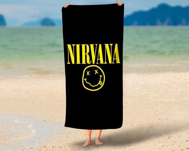 Toalha de Praia De Nirvana Modelo 2 Personalizada