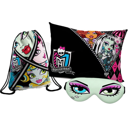 Almofada 20x30 Pijama Monster High + Máscara + Personalizada
