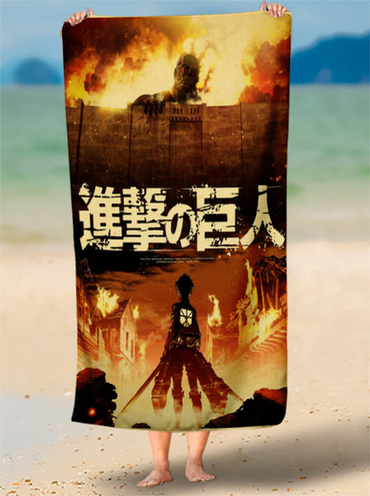 Toalha de Attack On Titan Edição Limitada Personalizada