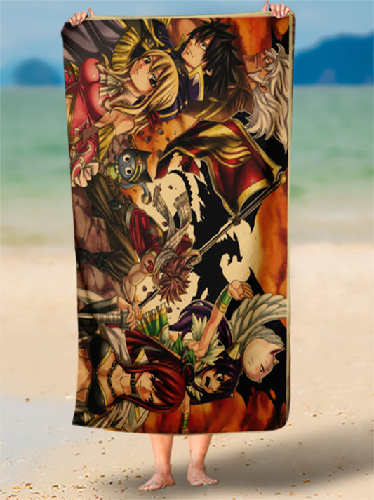 Toalha de Praia Happy E Equipe Arte Personalizada