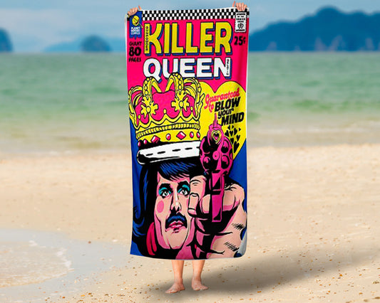 Toalha de De Queen Freddie Mercury Modelo 7 Personalizada
