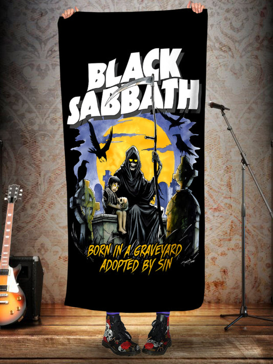 Toalha de Black Sabbath De Com Nome Tmus91 Personalizada