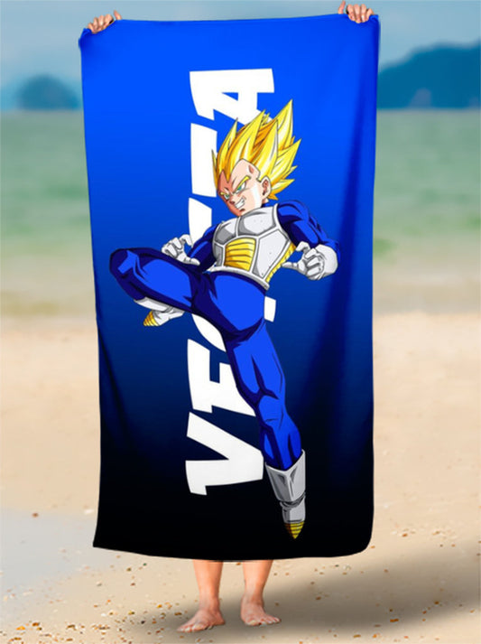 Toalha de De Goku Criança Estampe Seu Nome Personalizada